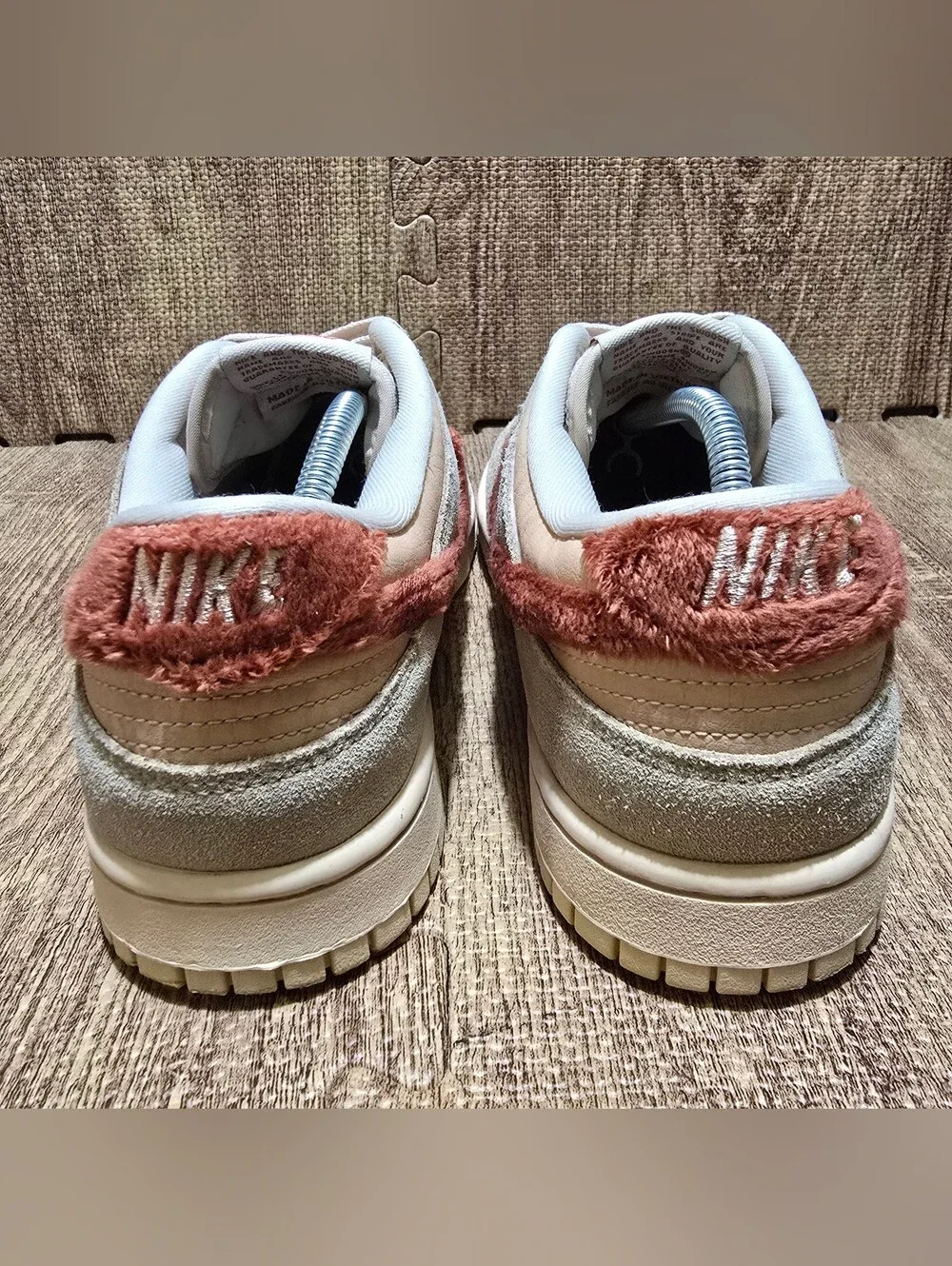 Nike Dunk Low Terry Swoosh Womens Size 9 US Mars Stone Suede DZ4706-200 No Box